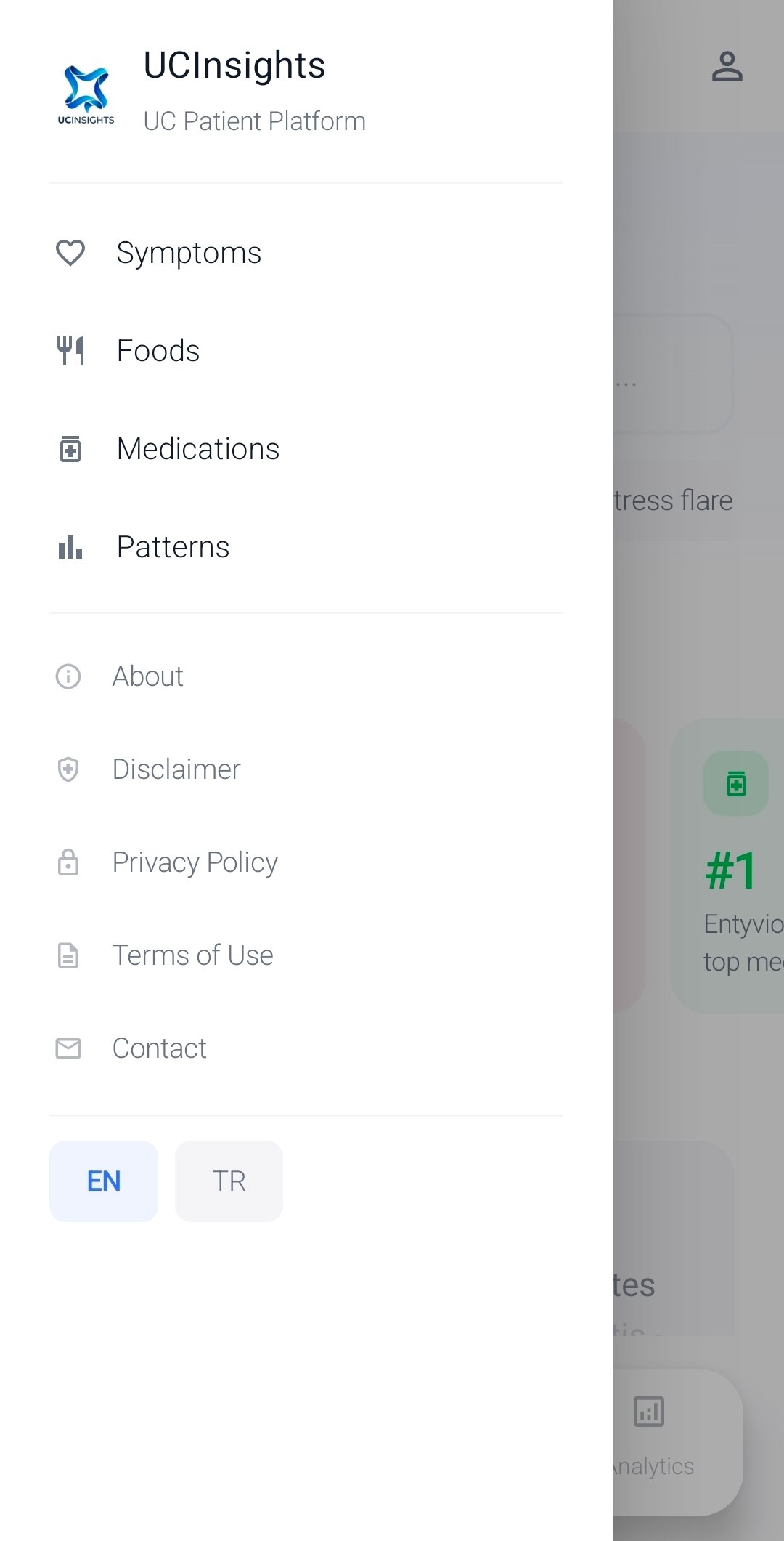 UCInsights Menu
